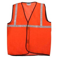 Orange Safety Jacket For Having protection against accidents usually