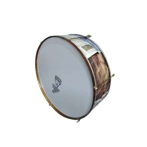 23 Inch Golden Polish Base Drum - Color: As Per Availability