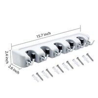 5-LAYER MULTIPURPOSE WALL MOUNTED ORGANIZER MOP AND BROOM HOLDER (0199)