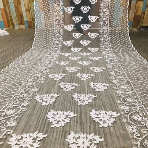 Full Embroidery Fancy Net Dupatta