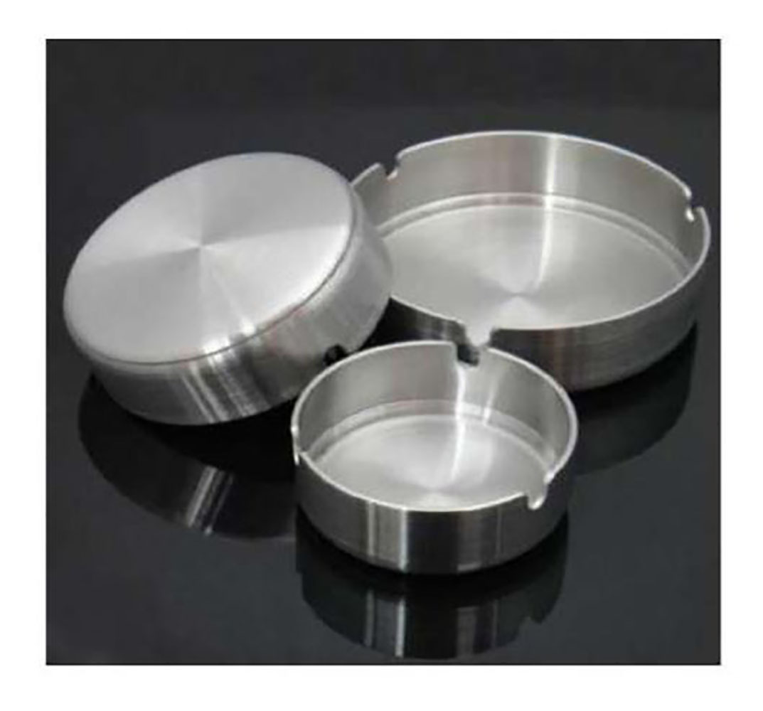 STAINLESS STEEL COLORED ASHTRAY