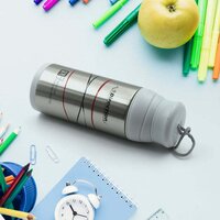 STAINLESS STEEL THERMOS WATER BOTTLE DOUBLE WALLED VACUUM CUP 12 HOUR HEAT RETENTION MUG FOR TEA WATER COFFEE DISPENSER (350 ML) 8385