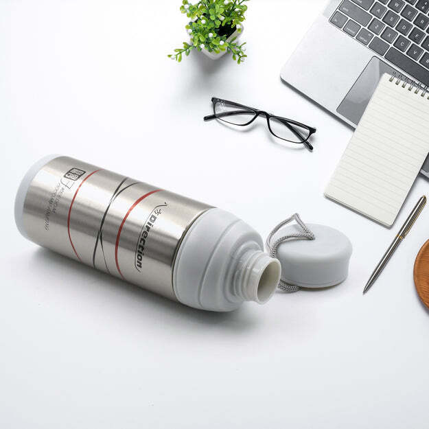 STAINLESS STEEL THERMOS WATER BOTTLE DOUBLE WALLED VACUUM CUP 12 HOUR HEAT RETENTION MUG FOR TEA WATER COFFEE DISPENSER (350 ML) 8385