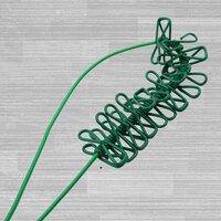 ELASTIC CLOTH DRYING ROPE WITH 12 METAL CLIP PORTABLE CLOTHES LINE FOR HOME AND TRAVEL (9373)