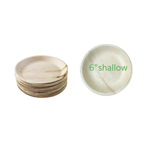 6 Inch Round Areca Shallow Plate Application: Commercial