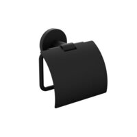 Bl Toilet Paper Holder H2o (with Flap) - Color: Black