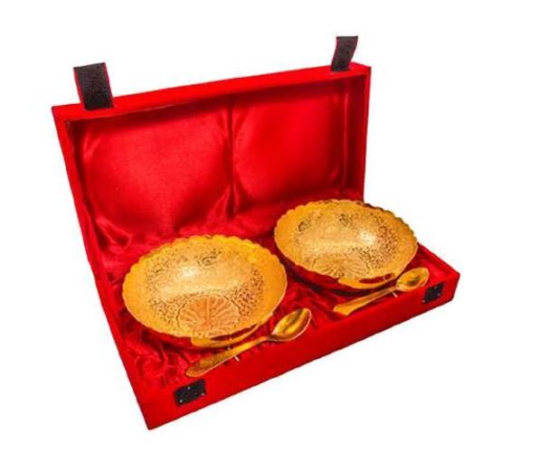 SILVER TWO PEACOCK BOWL SET