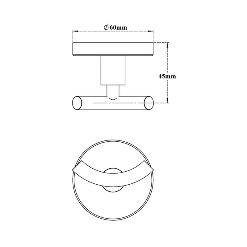 Double Toilet Paper Roll Holder H2O