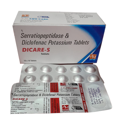Serratiopeptidase And Diclofenac Potassium Tablets General Medicines