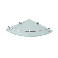 Corner Shelf With Rail H2o - Color: Silver