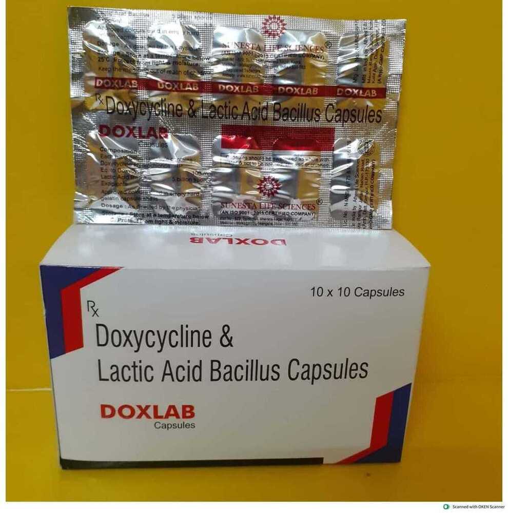 Doxycycline Capsules - Antibiotic Formulation for Comprehensive Infection Treatment | 20 Boxes, Dosage Per Physician Direction, Store in Cool, Dark Place