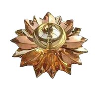 Royal Handcraft Set Of 3 Diya - Stainless Steel, Decorative Design , Ideal For Home Decor & Pooja, Versatile Hanging And Tabletop Use