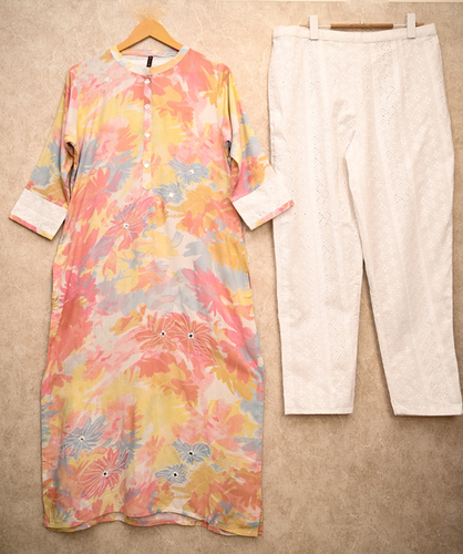 floral printed kurta pant