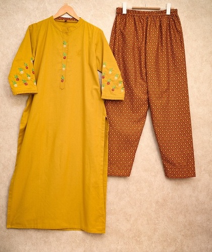 thread work kurta pant