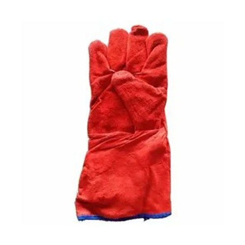 Different Available Red And Blue Leather Hand Gloves