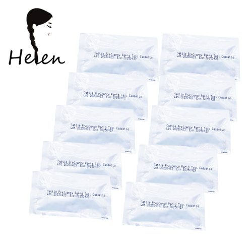 10pcs White plastic cattle pregnancy test kit