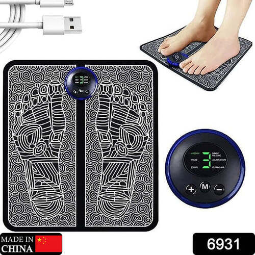 EMS FOOT MASSAGER ELECTRIC FEET MASSAGER DEEP KNEADING CIRCULATION FOOT BOOSTER FOR FEET AND LEGS MUSCLE STIMULATOR (6931)