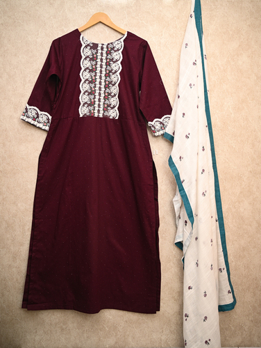 cotton kurti with duptta