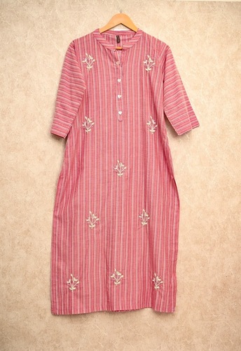 strip cotton kurti