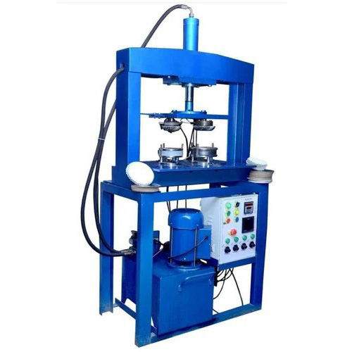 Fully Automatic Paper Plate Making Machine - 220V, 250kg | Human Machine Interface, 2 Year Warranty, Blue Color