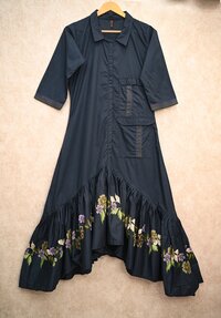 Stone Blue Frill Dress