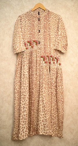 animal printed dress