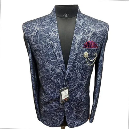 Dry Cleaning Men Printed Blazer