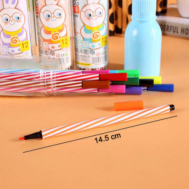 Minions Sketch Pen Set with Attractive Designed Case (Pack of 12)