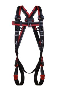 Full Body Harness Fall Protection - Durable Straps With Dorsal D-ring, Adjustable Shoulder & Chest Webbing Loops For Enhanced Ladder Access