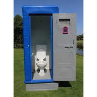 Blue Outdoor Portable Western Toilet