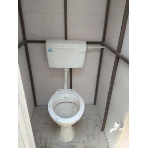 White Pvc Modular Toilet