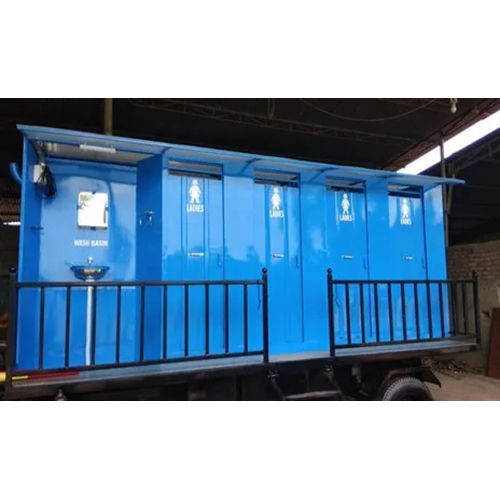 Blue Biodigester Toilet Van