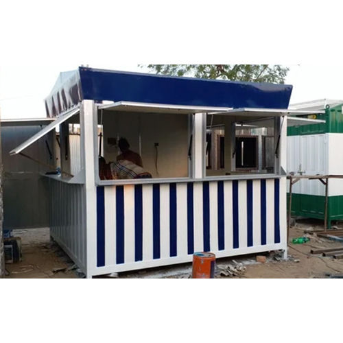 White Portable Kiosk Cabin