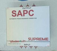 Supreme Automatic Phase Sequence Corrector - White, Ip54 Protection Level, 220-240 Volt Rated Voltage | Industrial Application With Warranty