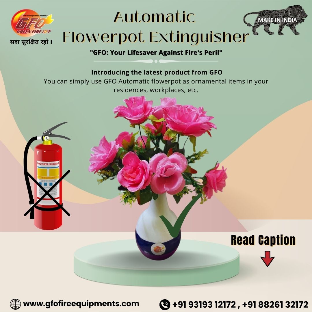 GFO Automatic Fire Extinguisher Flowerpot