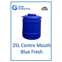25L Centre Mouth Plastic Drums Fresh Blue
