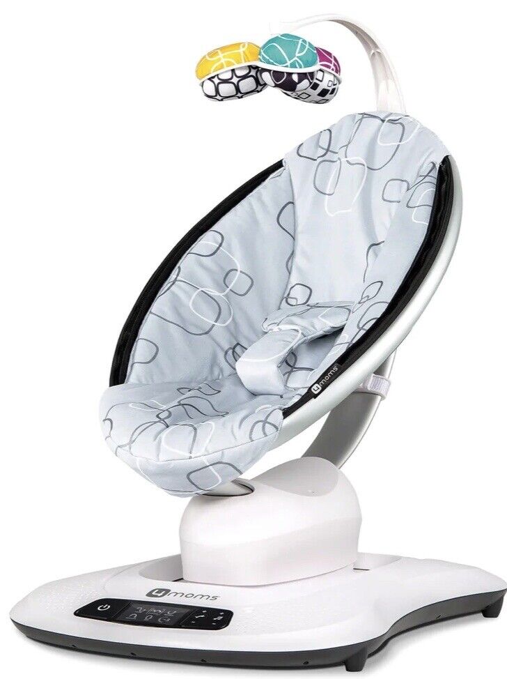 4moms MamaRoo Multi-Motion Baby Swing, Bluetooth Enabled with 5 Unique Motions, Grey