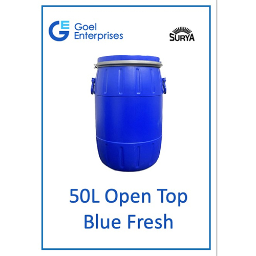 50L Open Top Drum Blue Fresh