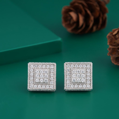 Ladies Diamond Stud Earrings