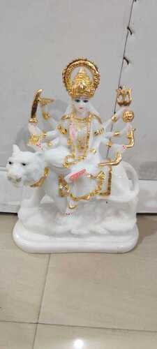 White Ganesh Resin idol