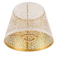 Laser Cutting Brass Lamp Shade - Color: White