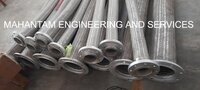 SS HOSE - Silver Round Industrial Hose | Various Sizes Available, Durable Material