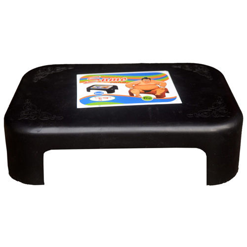 Black 600G Plastic Bathroom Stool