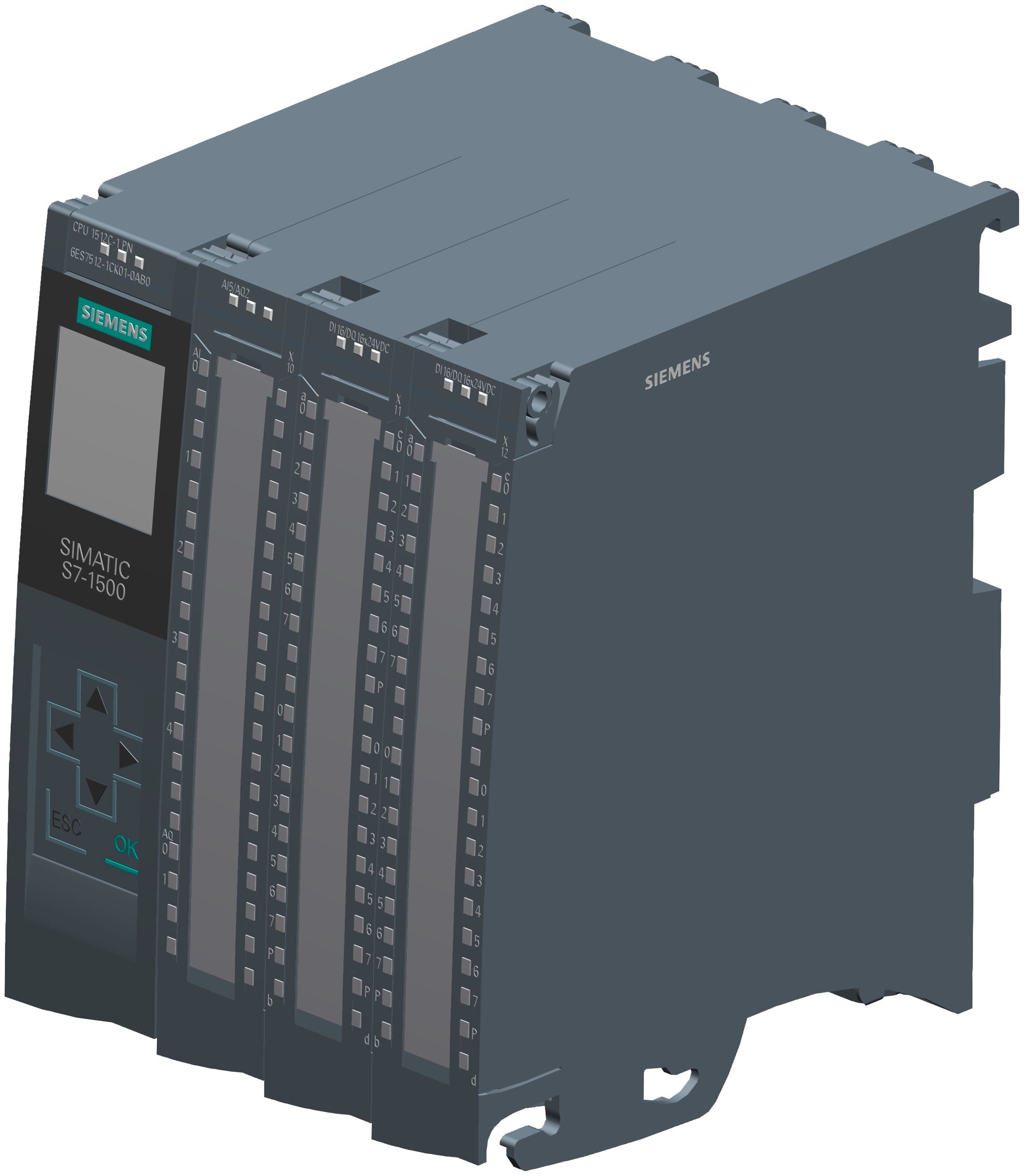 SIEMENS CPU 1512C-1 PN 250 KB Prog. 1 MB Data MODEL NAME/ NUMBER : 6ES75121CK010AB0