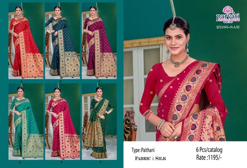 New Designs Paithani Concept Silk Saree-25195