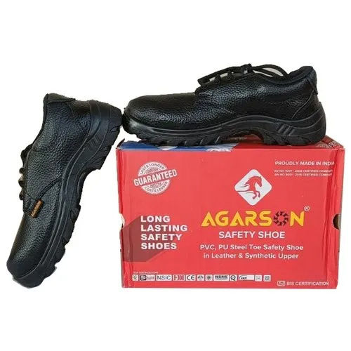 Black Agarson Power Pvc Safety Shoes