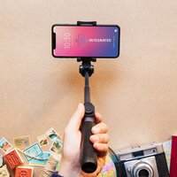 BLUETOOTH SELFIE STICK PORTABLE PHONE TRIPOD STAND FOR MOBILE (6401)