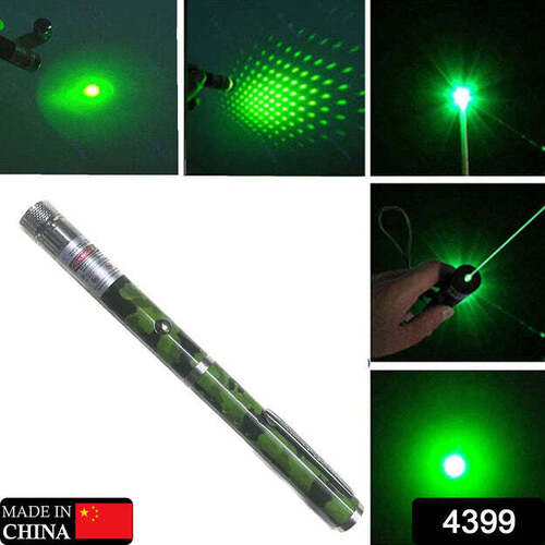 GREEN MULTIPURPOSE LASER LIGHT DISCO POINTER PEN BEAM WITH ADJUSTABLE ANTENA CAP TO CHANGE PROJECT DESIGN (4399)