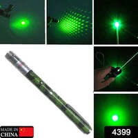 Green Multipurpose Laser Light Disco Pointer Pen Beam With Adjustable Antena Cap To Change Project Design (4399) - Size: 18x7x3 Cm, Weight: 102 Gm | Features: Green Light, Star Pattern Projection, Versatile For Presentations And Entertainment