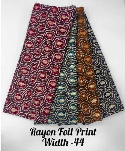 RAYON FOIL PRINT FAB